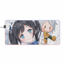 Load image into Gallery viewer, Is It Wrong To Try To Pick Up Girls In A Dungeon? RGB LED Mouse Pad (Desk Mat)