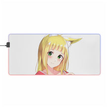 Load image into Gallery viewer, Is It Wrong to Try to Pick Up Girls in a Dungeon? RGB LED Mouse Pad (Desk Mat)