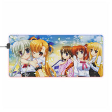 Load image into Gallery viewer, Magical Girl Lyrical Nanoha RGB LED Mouse Pad (Desk Mat)