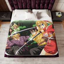 Load image into Gallery viewer, Dr. Stone Kohaku Sherpa Blanket