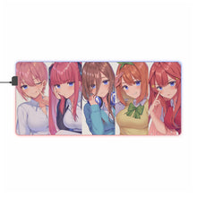 Load image into Gallery viewer, The Quintessential Quintuplets Miku Nakano, Itsuki Nakano, Nino Nakano, Yotsuba Nakano, Ichika Nakano RGB LED Mouse Pad (Desk Mat)