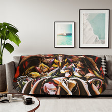 Load image into Gallery viewer, Overlord Albedo, Shalltear Bloodfallen, Demiurge, Sebas Tian Sherpa Blanket