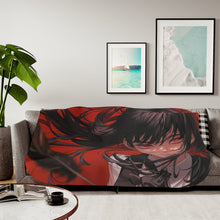 Load image into Gallery viewer, Anime Chainsaw Man Sherpa Blanket
