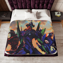 Load image into Gallery viewer, Anime Neon Genesis Evangelion Sherpa Blanket