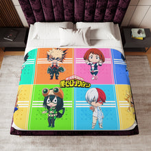 Load image into Gallery viewer, Boku No Hero Academia Chibis Sherpa Blanket