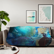 Load image into Gallery viewer, Ban and his precious Elaine Sherpa Blanket