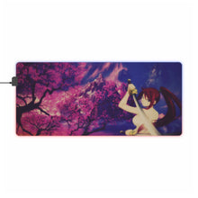 Load image into Gallery viewer, Erza Scarlet - Sakura Fantasy Mountain RGB LED Mouse Pad (Desk Mat)