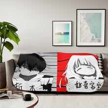 Load image into Gallery viewer, Eru Chitanda And Hōtarō Oreki Wanted Sherpa Blanket