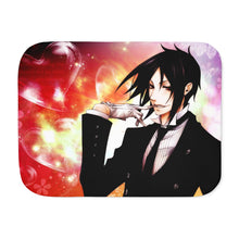 Load image into Gallery viewer, Black Butler Sherpa Blanket