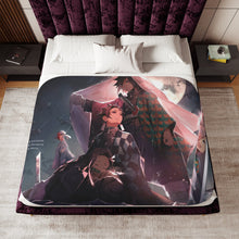 Load image into Gallery viewer, Anime Demon Slayer: Kimetsu no Yaiba Sherpa Blanket