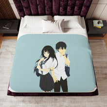 Load image into Gallery viewer, Eru Chitanda And Hōtarō Oreki Full Body Sherpa Blanket