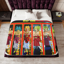 Load image into Gallery viewer, Broly Supersaiyajin Evolutions Sherpa Blanket