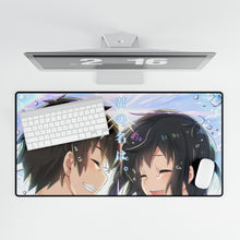Load image into Gallery viewer, Taki and Mitsuha (Your Name) Mouse Pad (Desk Mat)