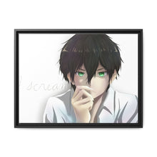 Load image into Gallery viewer, Hōtarō Oreki Face Canvas Framed Art Print