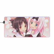 Load image into Gallery viewer, Kaguya and Chika RGB LED Mouse Pad (Desk Mat)