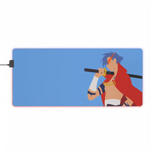 Load image into Gallery viewer, Gurren Lagann Kamina RGB LED Mouse Pad (Desk Mat)
