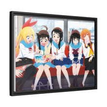 Load image into Gallery viewer, Nisekoi Chitoge Kirisaki, Kosaki Onodera, Seishirou Tsugumi, Marika Tachibana, Ruri Miyamoto Canvas Framed Art Print