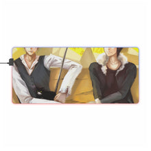 Load image into Gallery viewer, Durarara!! Izaya Orihara, Shizuo Heiwajima RGB LED Mouse Pad (Desk Mat)