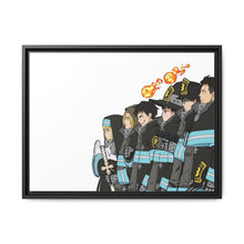 Load image into Gallery viewer, Fire Force Shinra Kusakabe, Iris, Arthur Boyle, Maki Oze, Akitaru Oubi Canvas Framed Art Print