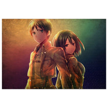 Load image into Gallery viewer, Eren Yeager and Mikasa Ackerman Jigsaw Puzzle