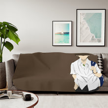 Load image into Gallery viewer, Hōtarō Oreki Minimalist Sherpa Blanket