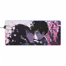 Load image into Gallery viewer, Eru Chitanda And Hōtarō Oreki Face RGB LED Mouse Pad (Desk Mat)