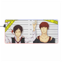 Load image into Gallery viewer, Durarara!! Izaya Orihara RGB LED Mouse Pad (Desk Mat)