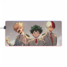 Load image into Gallery viewer, My Hero Academia Izuku Midoriya, Katsuki Bakugou RGB LED Mouse Pad (Desk Mat)