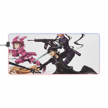 Load image into Gallery viewer, Sword Art Online Kazuto Kirigaya, Asuna Yuuki RGB LED Mouse Pad (Desk Mat)