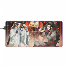Load image into Gallery viewer, Wei Ying and Lan Zhan RGB LED Mouse Pad (Desk Mat)