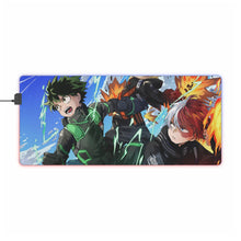 Load image into Gallery viewer, My Hero Academia Izuku Midoriya, Katsuki Bakugou RGB LED Mouse Pad (Desk Mat)