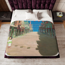Load image into Gallery viewer, Anime Spirited Away Sherpa Blanket