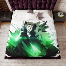 Load image into Gallery viewer, Shuusei Kagari Smirk Sherpa Blanket