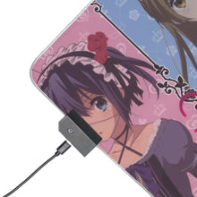 Load image into Gallery viewer, Love, Chunibyo & Other Delusions Rikka Takanashi, Sanae Dekomori, Shinka Nibutani, Kumin Tsuyuri RGB LED Mouse Pad (Desk Mat)