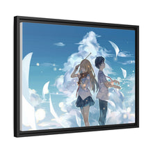 Load image into Gallery viewer, Kousei Arima and Kaori Miyazono Canvas Framed Art Print