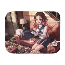 Load image into Gallery viewer, Mayaka Ibara Eating Sherpa Blanket