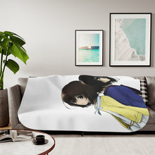 Load image into Gallery viewer, Mei Misaki and her twin sister official art Sherpa Blanket