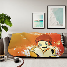 Load image into Gallery viewer, Anime Samurai Champloor Sherpa Blanket