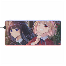Load image into Gallery viewer, Takina Inoue & Chisato Nishikigi RGB LED Mouse Pad (Desk Mat)