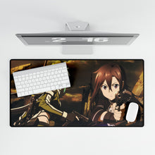 Load image into Gallery viewer, Kirito and Sinon Mouse Pad (Desk Mat)