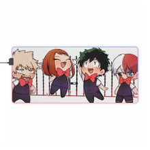 Load image into Gallery viewer, My Hero Academia Izuku Midoriya, Katsuki Bakugou RGB LED Mouse Pad (Desk Mat)
