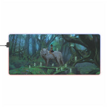 Load image into Gallery viewer, Princess Mononoke RGB LED Mouse Pad (Desk Mat)