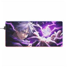 Load image into Gallery viewer, Satoru Gojou Purple! RGB LED Mouse Pad (Desk Mat)