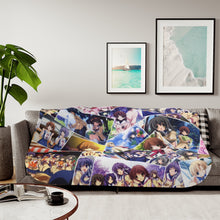 Load image into Gallery viewer, Clannad Tomoya Okazaki, Nagisa Furukawa, Tomoyo Sakagami, Kyou Fujibayashi, Fuuko Ibuki Sherpa Blanket