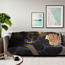 Load image into Gallery viewer, Anime Cowboy Bebop Sherpa Blanket