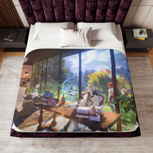 Load image into Gallery viewer, Mushoku Tensei: Jobless Reincarnation Roxy Migurdia, Rudeus Greyrat, Eris Boreas Greyrat, Sylphiette, Orsted Sherpa Blanket