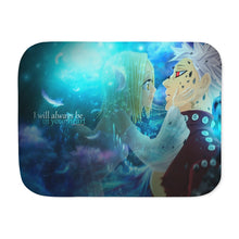 Load image into Gallery viewer, Ban and his precious Elaine Sherpa Blanket