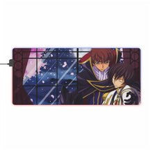 Load image into Gallery viewer, Code Geass Lelouch Lamperouge, Suzaku Kururugi RGB LED Mouse Pad (Desk Mat)