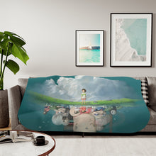 Load image into Gallery viewer, Anime Spirited Away Sherpa Blanket
