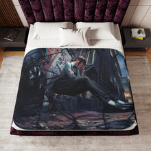 Load image into Gallery viewer, Anime Chainsaw Man Sherpa Blanket